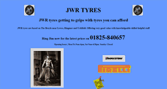 Desktop Screenshot of jwrtyres.co.uk